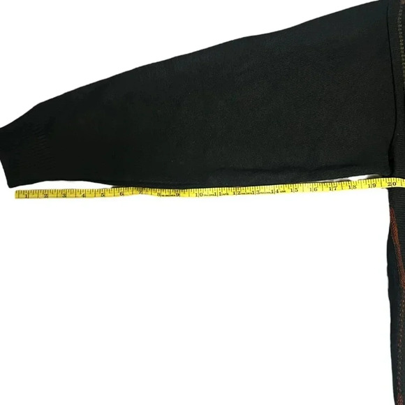 Gran Sasso Wool Sweater Quarter Zip Italy Medium Soprano Mafia Old Money - Picture 7 of 10